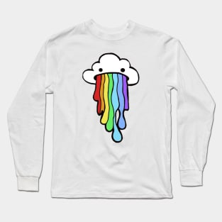 Rainbow Vomit Long Sleeve T-Shirt